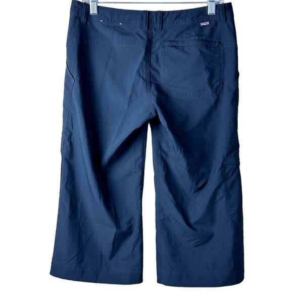 Patagonia Women Sz 6 Black Cropped Capri Cargo Athletic Outdoor Hiking Comfort - Picture 2 of 12